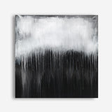 Shop Black & White Abstract I (Square) Canvas Print a painted abstract themed framed canvas wall art print from The Print Emporium artwork collection - Buy Australian made fine art painting style stretched canvas prints for the home and your interior decor space, TPE-888-CA-40X40-NF