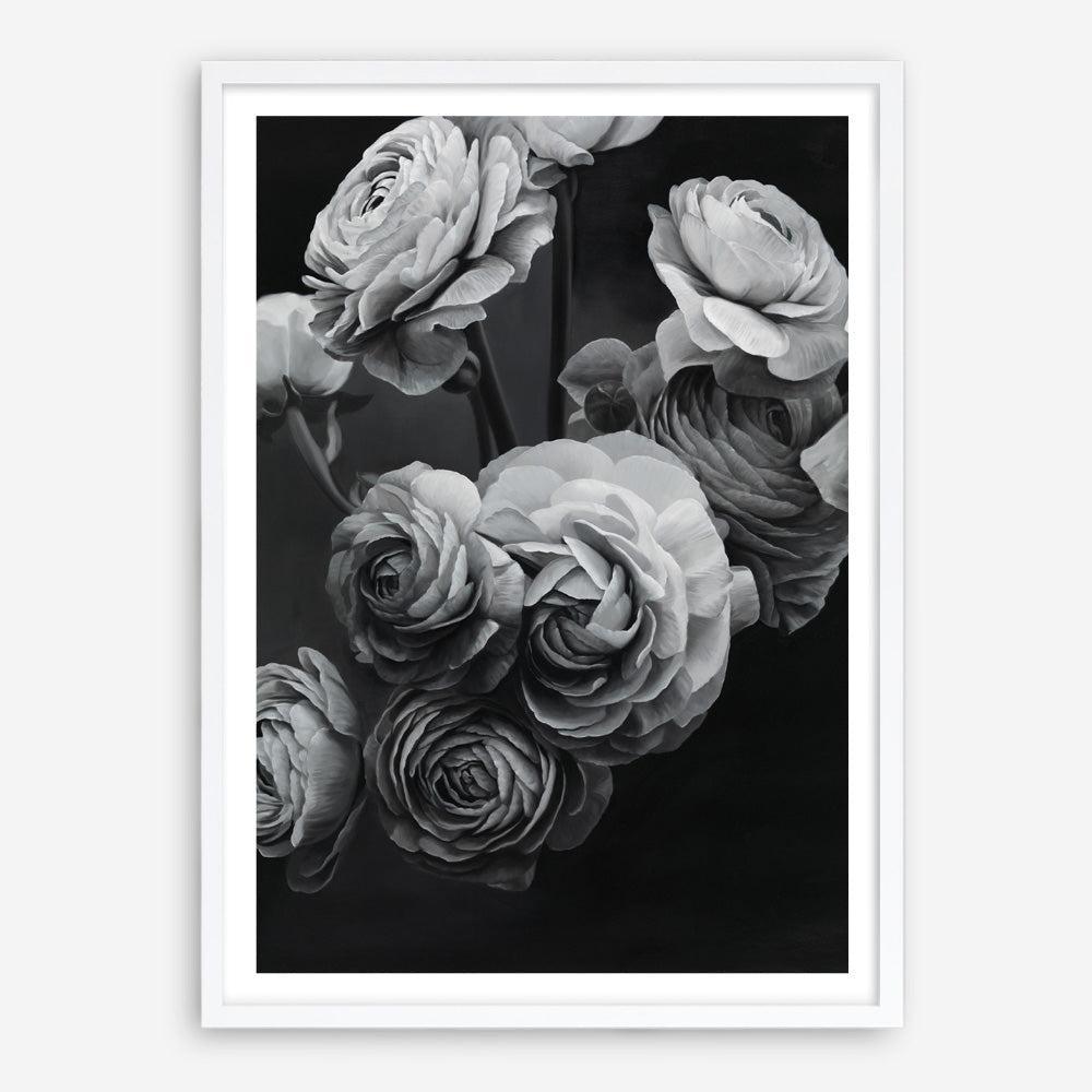 Shop Black & White Bouquet Art Print a floral themed painted wall art print from The Print Emporium wall artwork collection - Buy Australian made fine art painting style poster and framed prints for the home and your interior decor room, TPE-006-AP