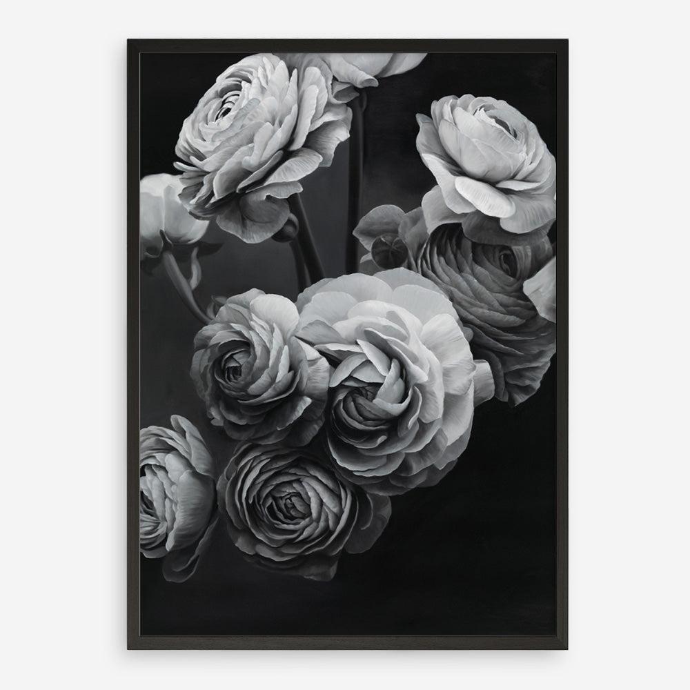 Shop Black & White Bouquet Art Print a floral themed painted wall art print from The Print Emporium wall artwork collection - Buy Australian made fine art painting style poster and framed prints for the home and your interior decor room, TPE-006-AP
