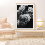 Shop Black & White Bouquet Art Print a floral themed painted wall art print from The Print Emporium wall artwork collection - Buy Australian made fine art painting style poster and framed prints for the home and your interior decor room, TPE-006-AP