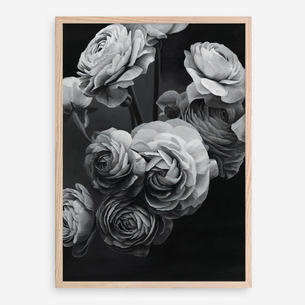 Shop Black & White Bouquet Art Print a floral themed painted wall art print from The Print Emporium wall artwork collection - Buy Australian made fine art painting style poster and framed prints for the home and your interior decor room, TPE-006-AP