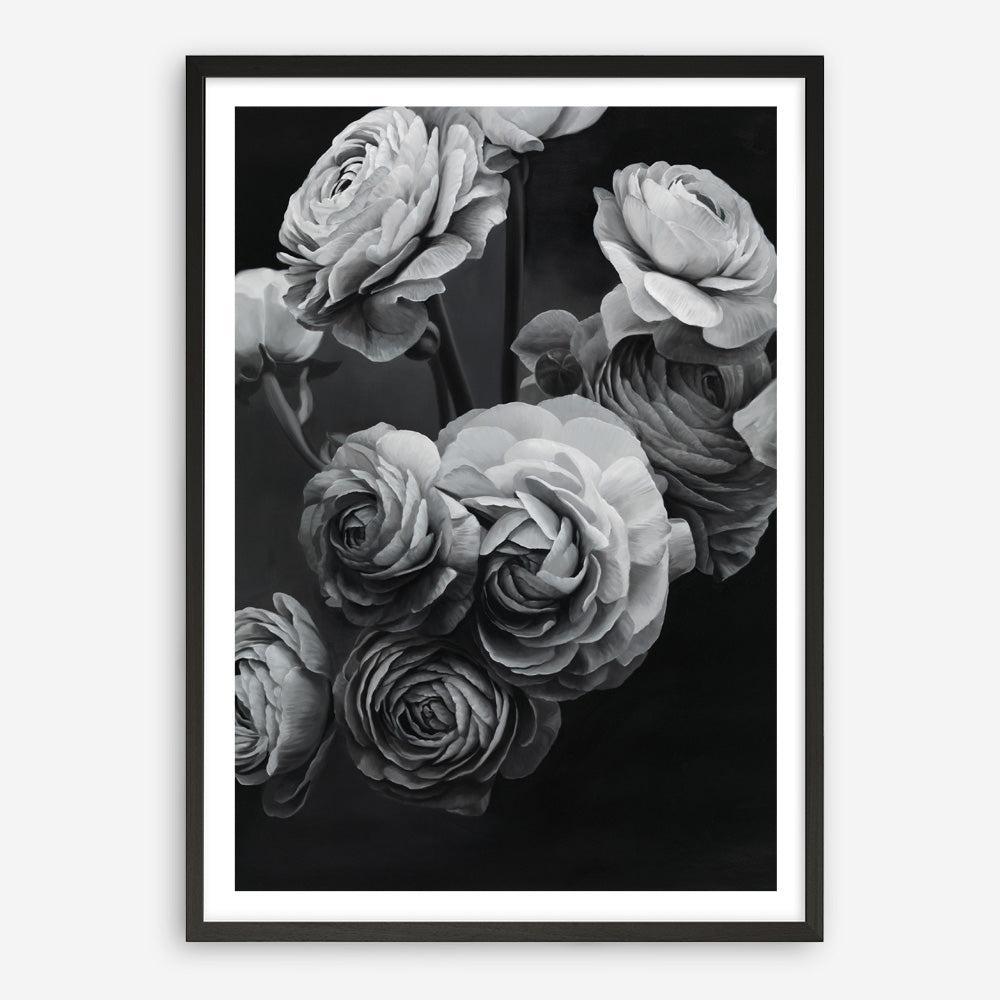 Shop Black & White Bouquet Art Print a floral themed painted wall art print from The Print Emporium wall artwork collection - Buy Australian made fine art painting style poster and framed prints for the home and your interior decor room, TPE-006-AP