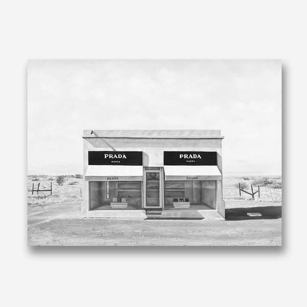 Shop Black & White Marfa Canvas Print abstract painted design wall artwork prints by The Print Emporium buy Australian made fine art poster and framed canvas wall decor prints for the home and add some interior inspiration for your bedroom living room dining room or home officeTPE-036-CA-35X46-NF