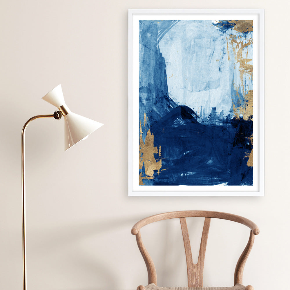 Shop Blackend I Art Print a painted abstract themed wall art print from The Print Emporium wall artwork collection - Buy Australian made fine art painting style poster and framed prints for the home and your interior decor room, TPE-PC-WZ085-AP