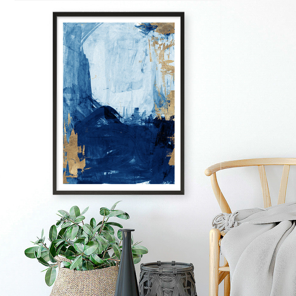Shop Blackend I Art Print a painted abstract themed wall art print from The Print Emporium wall artwork collection - Buy Australian made fine art painting style poster and framed prints for the home and your interior decor room, TPE-PC-WZ085-AP