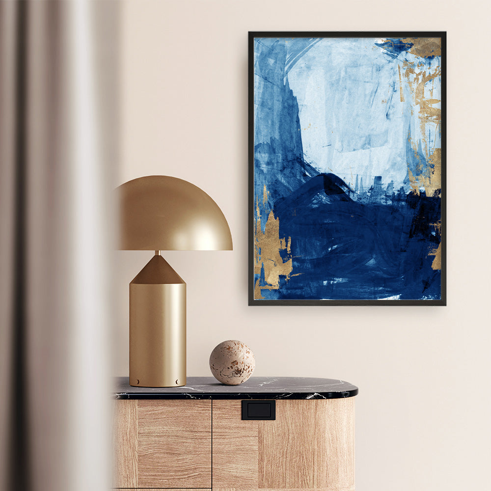 Shop Blackend I Art Print a painted abstract themed wall art print from The Print Emporium wall artwork collection - Buy Australian made fine art painting style poster and framed prints for the home and your interior decor room, TPE-PC-WZ085-AP