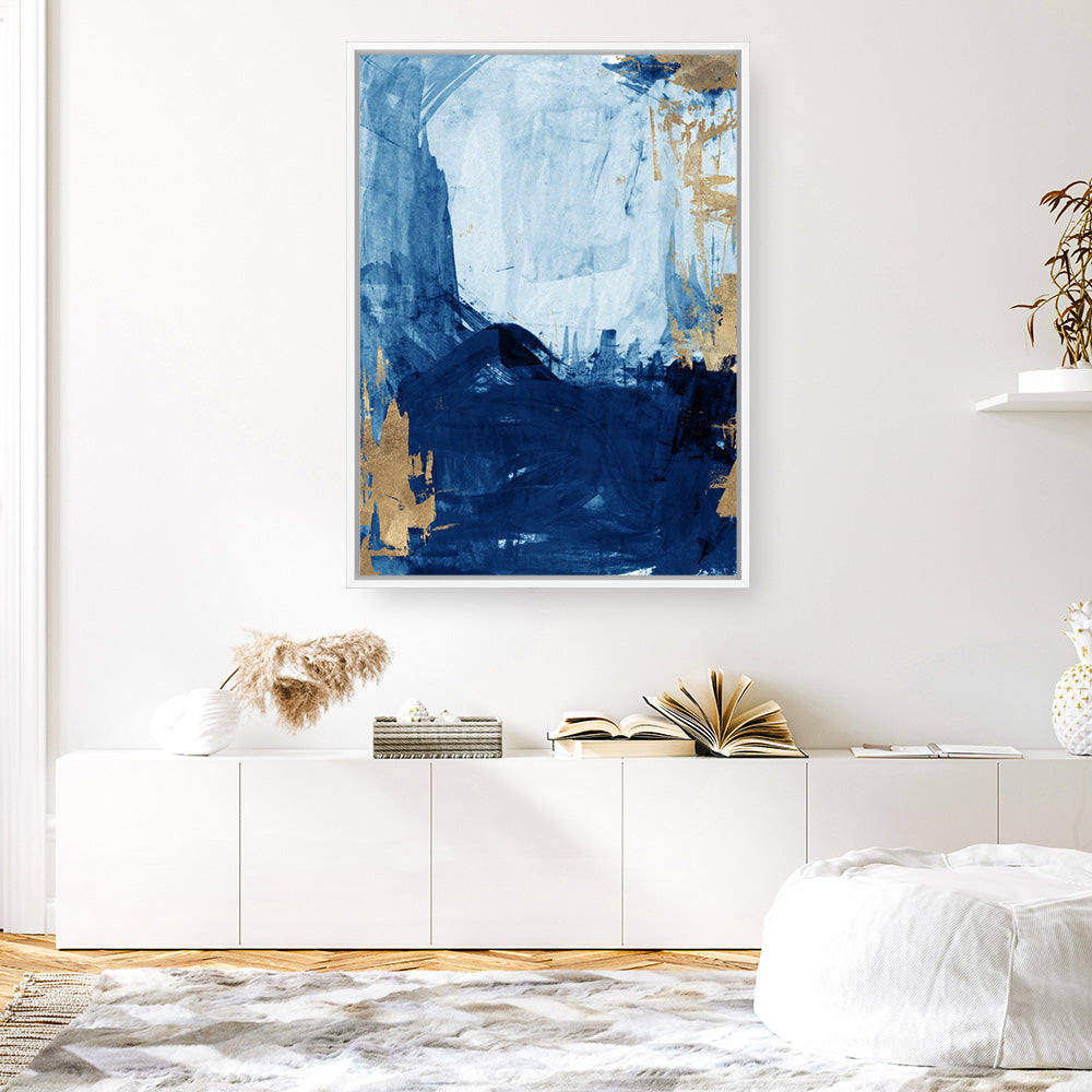 Shop Blackend I Canvas Print a painted abstract themed framed canvas wall art print from The Print Emporium artwork collection - Buy Australian made fine art painting style stretched canvas prints for the home and your interior decor space, TPE-PC-WZ085-CA-35X46-NF