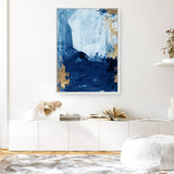 Shop Blackend I Canvas Print a painted abstract themed framed canvas wall art print from The Print Emporium artwork collection - Buy Australian made fine art painting style stretched canvas prints for the home and your interior decor space, TPE-PC-WZ085-CA-35X46-NF