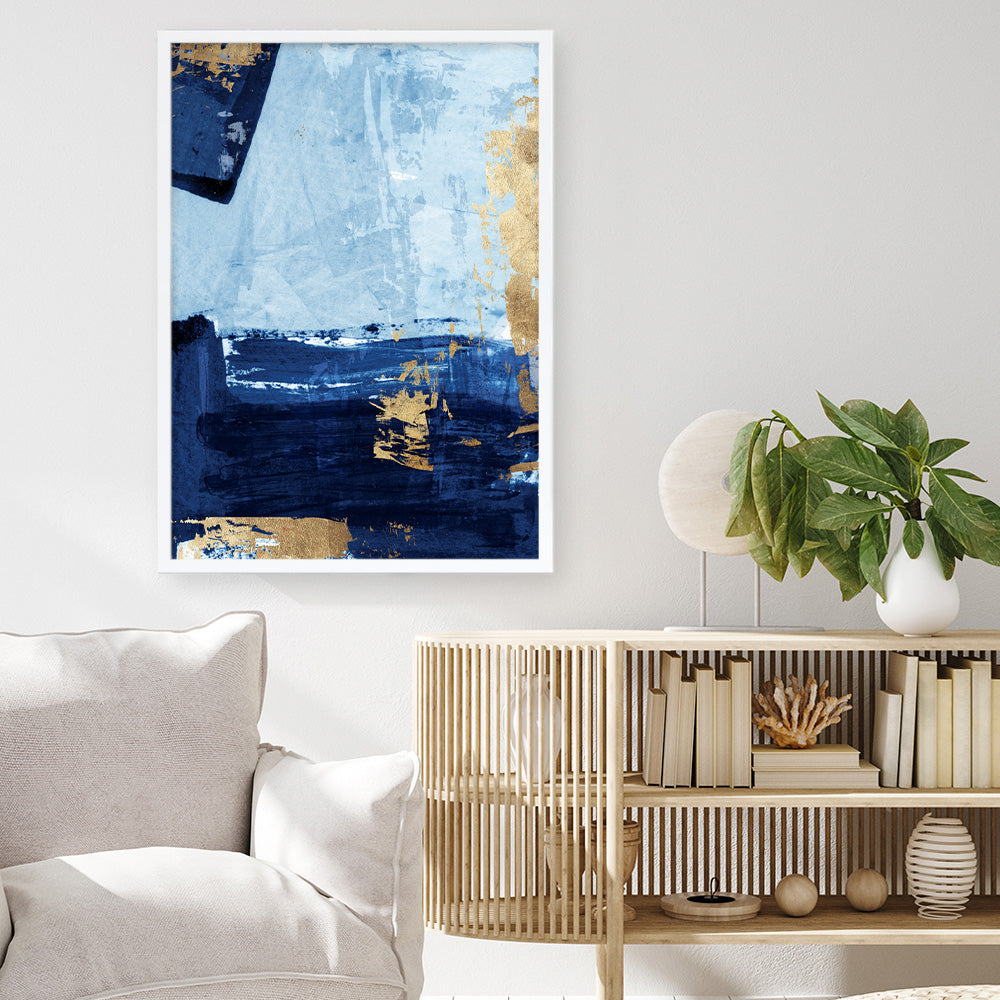 Shop Blackend II Art Print a painted abstract themed wall art print from The Print Emporium wall artwork collection - Buy Australian made fine art painting style poster and framed prints for the home and your interior decor room, TPE-PC-WZ086-AP