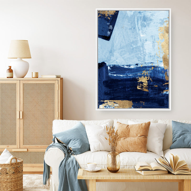 Shop Blackend II Canvas Print a painted abstract themed framed canvas wall art print from The Print Emporium artwork collection - Buy Australian made fine art painting style stretched canvas prints for the home and your interior decor space, TPE-PC-WZ086-CA-35X46-NF
