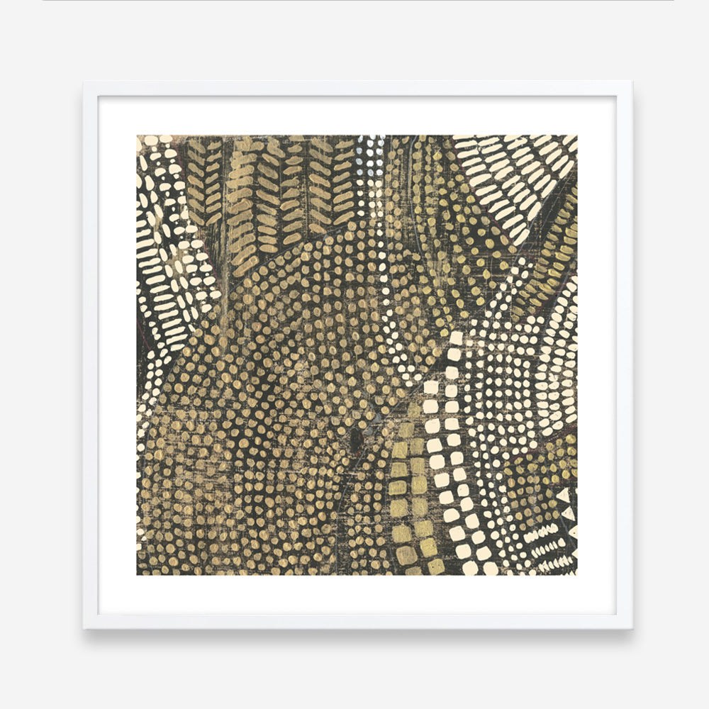 Shop Bleaching Gold I (Square) Art Print a painted abstract themed wall art print from The Print Emporium wall artwork collection - Buy Australian made fine art painting style poster and framed prints for the home and your interior decor room, TPE-PC-PW625-AP