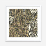 Shop Bleaching Gold I (Square) Art Print a painted abstract themed wall art print from The Print Emporium wall artwork collection - Buy Australian made fine art painting style poster and framed prints for the home and your interior decor room, TPE-PC-PW625-AP