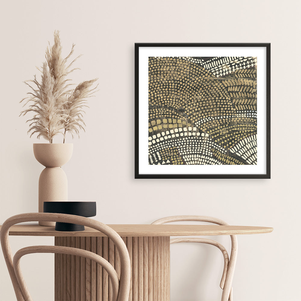 Shop Bleaching Gold I (Square) Art Print a painted abstract themed wall art print from The Print Emporium wall artwork collection - Buy Australian made fine art painting style poster and framed prints for the home and your interior decor room, TPE-PC-PW625-AP