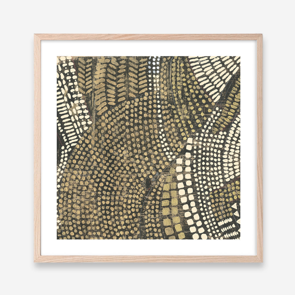 Shop Bleaching Gold I (Square) Art Print a painted abstract themed wall art print from The Print Emporium wall artwork collection - Buy Australian made fine art painting style poster and framed prints for the home and your interior decor room, TPE-PC-PW625-AP
