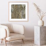 Shop Bleaching Gold I (Square) Art Print a painted abstract themed wall art print from The Print Emporium wall artwork collection - Buy Australian made fine art painting style poster and framed prints for the home and your interior decor room, TPE-PC-PW625-AP