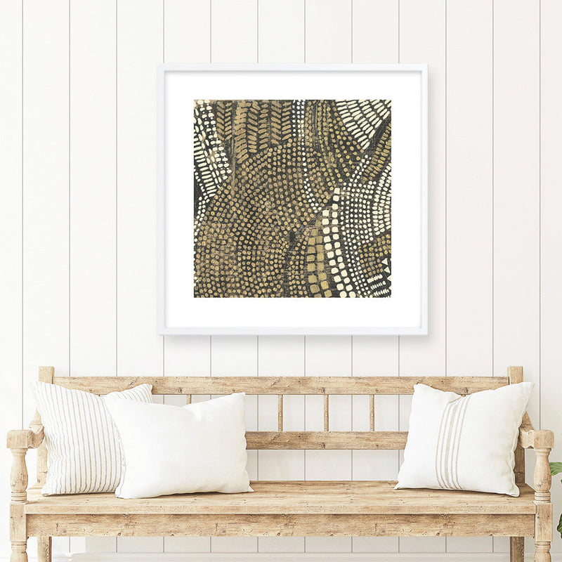Shop Bleaching Gold I (Square) Art Print a painted abstract themed wall art print from The Print Emporium wall artwork collection - Buy Australian made fine art painting style poster and framed prints for the home and your interior decor room, TPE-PC-PW625-AP
