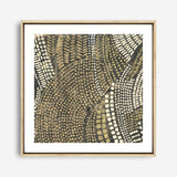 Shop Bleaching Gold I (Square) Canvas Print a painted abstract themed framed canvas wall art print from The Print Emporium artwork collection - Buy Australian made fine art painting style stretched canvas prints for the home and your interior decor space, TPE-PC-PW625-CA-40X40-NF