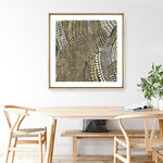 Shop Bleaching Gold I (Square) Canvas Print a painted abstract themed framed canvas wall art print from The Print Emporium artwork collection - Buy Australian made fine art painting style stretched canvas prints for the home and your interior decor space, TPE-PC-PW625-CA-40X40-NF