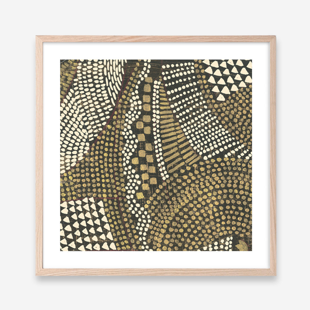 Shop Bleaching Gold II (Square) Art Print a painted abstract themed wall art print from The Print Emporium wall artwork collection - Buy Australian made fine art painting style poster and framed prints for the home and your interior decor room, TPE-PC-PW626-AP
