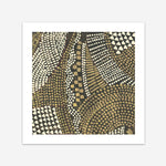 Shop Bleaching Gold II (Square) Art Print a painted abstract themed wall art print from The Print Emporium wall artwork collection - Buy Australian made fine art painting style poster and framed prints for the home and your interior decor room, TPE-PC-PW626-AP