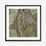 Shop Bleaching Gold II (Square) Art Print a painted abstract themed wall art print from The Print Emporium wall artwork collection - Buy Australian made fine art painting style poster and framed prints for the home and your interior decor room, TPE-PC-PW626-AP