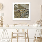 Shop Bleaching Gold II (Square) Art Print a painted abstract themed wall art print from The Print Emporium wall artwork collection - Buy Australian made fine art painting style poster and framed prints for the home and your interior decor room, TPE-PC-PW626-AP