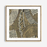 Shop Bleaching Gold II (Square) Canvas Print a painted abstract themed framed canvas wall art print from The Print Emporium artwork collection - Buy Australian made fine art painting style stretched canvas prints for the home and your interior decor space, TPE-PC-PW626-CA-40X40-NF