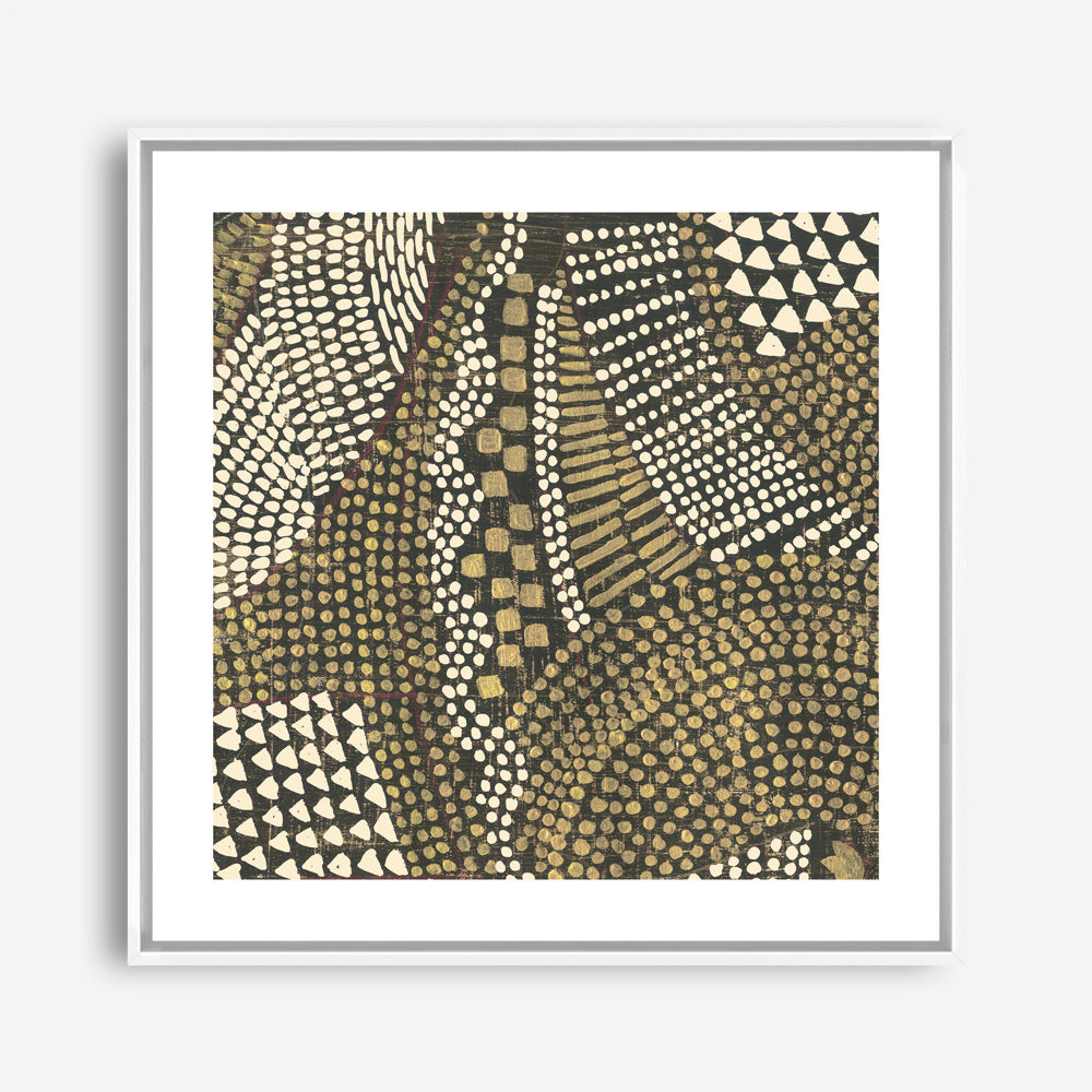 Shop Bleaching Gold II (Square) Canvas Print a painted abstract themed framed canvas wall art print from The Print Emporium artwork collection - Buy Australian made fine art painting style stretched canvas prints for the home and your interior decor space, TPE-PC-PW626-CA-40X40-NF