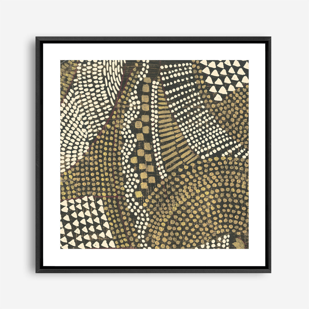 Shop Bleaching Gold II (Square) Canvas Print a painted abstract themed framed canvas wall art print from The Print Emporium artwork collection - Buy Australian made fine art painting style stretched canvas prints for the home and your interior decor space, TPE-PC-PW626-CA-40X40-NF