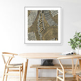 Shop Bleaching Gold II (Square) Canvas Print a painted abstract themed framed canvas wall art print from The Print Emporium artwork collection - Buy Australian made fine art painting style stretched canvas prints for the home and your interior decor space, TPE-PC-PW626-CA-40X40-NF