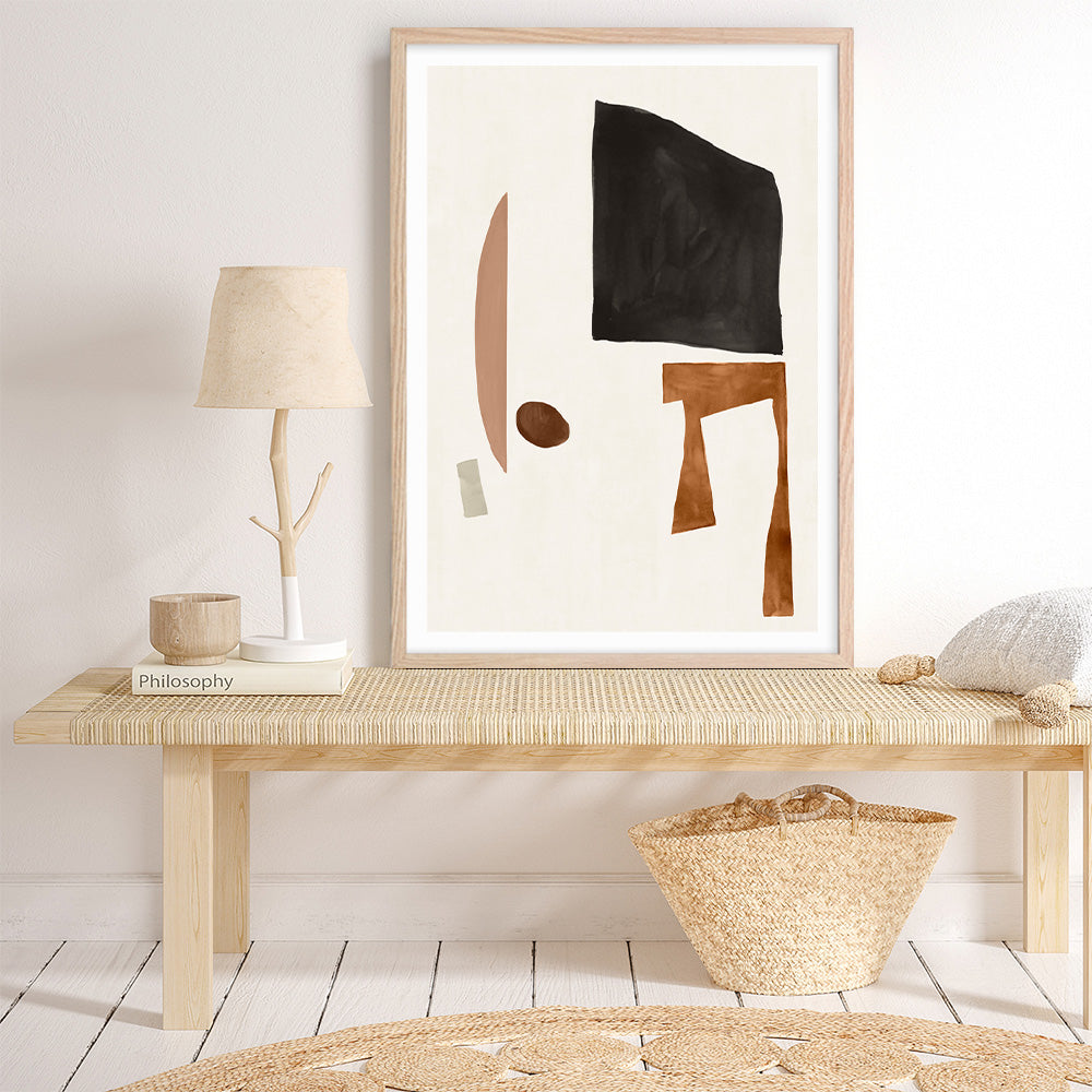 Shop Blockway I Art Print a painted abstract themed wall art print from The Print Emporium wall artwork collection - Buy Australian made fine art painting style poster and framed prints for the home and your interior decor room, TPE-PC-OS097-AP