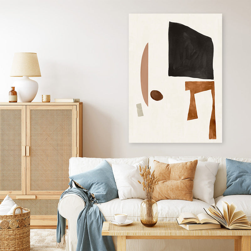 Shop Blockway I Canvas Print a painted abstract themed framed canvas wall art print from The Print Emporium artwork collection - Buy Australian made fine art painting style stretched canvas prints for the home and your interior decor space, TPE-PC-OS097-CA-35X46-NF
