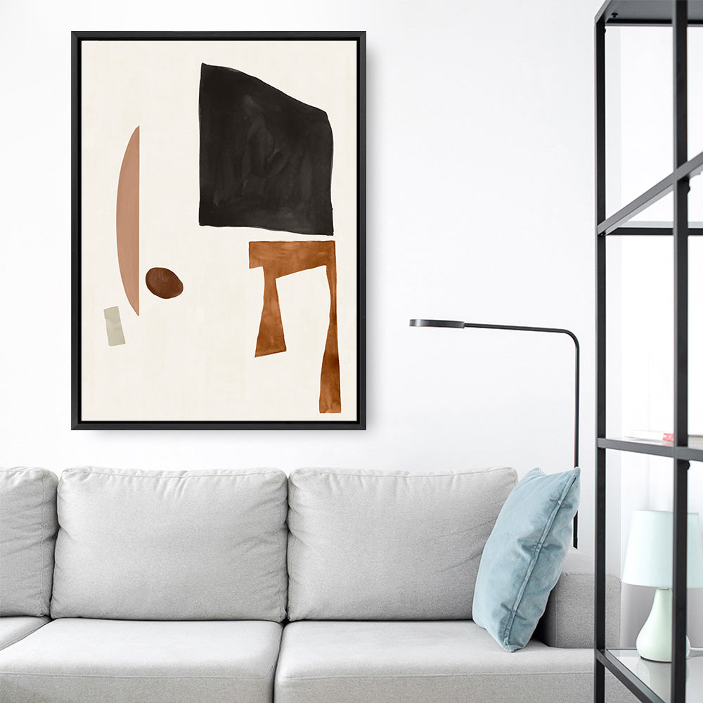 Shop Blockway I Canvas Print a painted abstract themed framed canvas wall art print from The Print Emporium artwork collection - Buy Australian made fine art painting style stretched canvas prints for the home and your interior decor space, TPE-PC-OS097-CA-35X46-NF