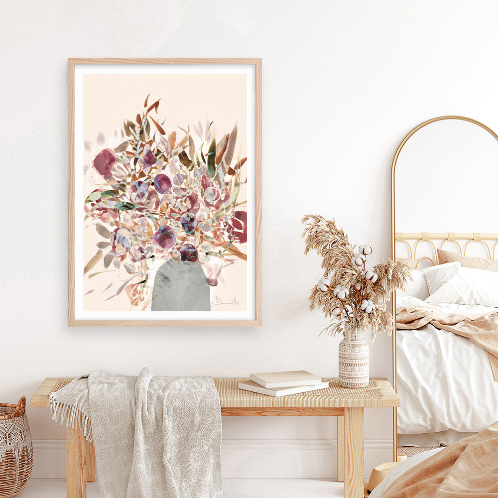 Shop Blooms Art Print a floral themed painted wall art print from The Print Emporium wall artwork collection - Buy Australian made fine art painting style poster and framed prints for the home and your interior decor room, TPE-DH-014-AP