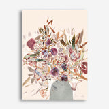 Shop Blooms Canvas Print a painted floral themed abstract style framed canvas wall art print from The Print Emporium artwork collection - Buy Australian made fine art painting style stretched canvas prints for the home and your interior decor space, TPE-DH-014-CA-35X46-NF