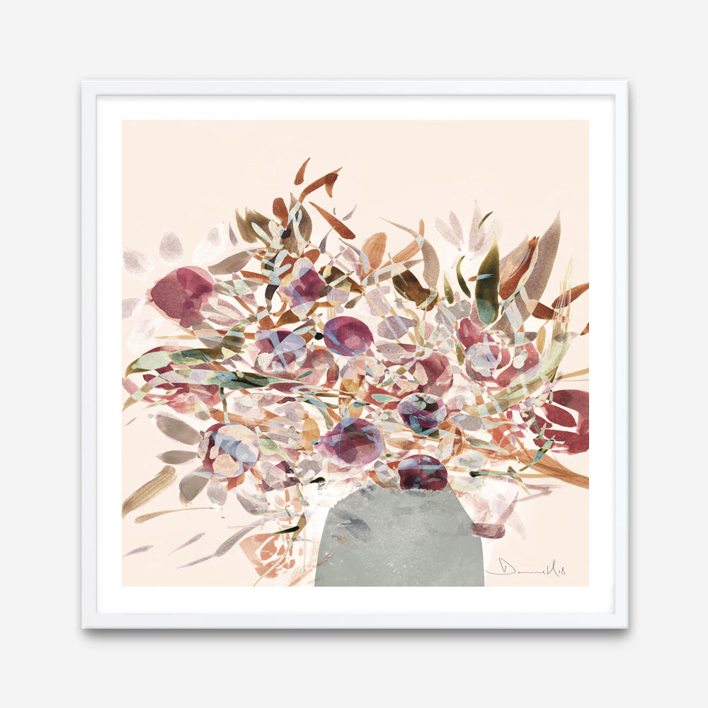 Shop Blooms (Square) Art Print a floral themed painted wall art print from The Print Emporium wall artwork collection - Buy Australian made fine art painting style poster and framed prints for the home and your interior decor room, TPE-DH-244-AP