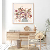 Shop Blooms (Square) Art Print a floral themed painted wall art print from The Print Emporium wall artwork collection - Buy Australian made fine art painting style poster and framed prints for the home and your interior decor room, TPE-DH-244-AP