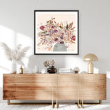 Shop Blooms (Square) Art Print a floral themed painted wall art print from The Print Emporium wall artwork collection - Buy Australian made fine art painting style poster and framed prints for the home and your interior decor room, TPE-DH-244-AP