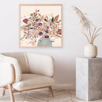 Shop Blooms (Square) Art Print a floral themed painted wall art print from The Print Emporium wall artwork collection - Buy Australian made fine art painting style poster and framed prints for the home and your interior decor room, TPE-DH-244-AP