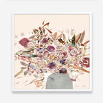 Shop Blooms (Square) Art Print a floral themed painted wall art print from The Print Emporium wall artwork collection - Buy Australian made fine art painting style poster and framed prints for the home and your interior decor room, TPE-DH-244-AP