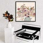 Shop Blooms (Square) Canvas Print a floral themed painted framed canvas wall art print from The Print Emporium artwork collection - Buy Australian made fine art painting style stretched canvas prints for the home and your interior decor space, TPE-DH-244-CA-40X40-NF