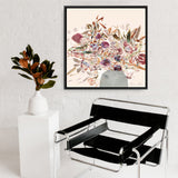 Shop Blooms (Square) Canvas Print a floral themed painted framed canvas wall art print from The Print Emporium artwork collection - Buy Australian made fine art painting style stretched canvas prints for the home and your interior decor space, TPE-DH-244-CA-40X40-NF