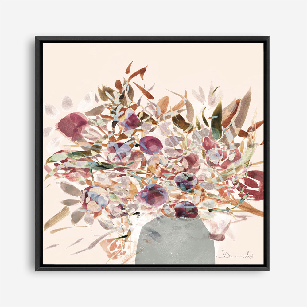 Shop Blooms (Square) Canvas Print a floral themed painted framed canvas wall art print from The Print Emporium artwork collection - Buy Australian made fine art painting style stretched canvas prints for the home and your interior decor space, TPE-DH-244-CA-40X40-NF