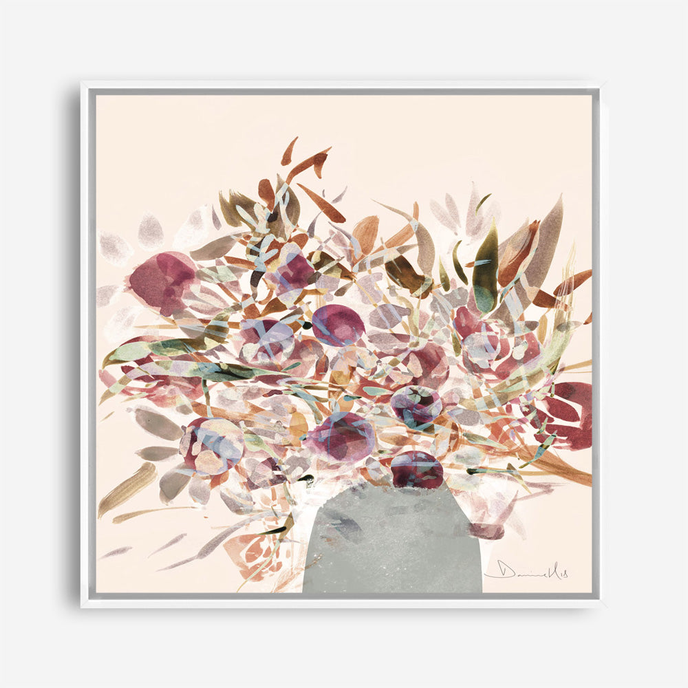Shop Blooms (Square) Canvas Print a floral themed painted framed canvas wall art print from The Print Emporium artwork collection - Buy Australian made fine art painting style stretched canvas prints for the home and your interior decor space, TPE-DH-244-CA-40X40-NF