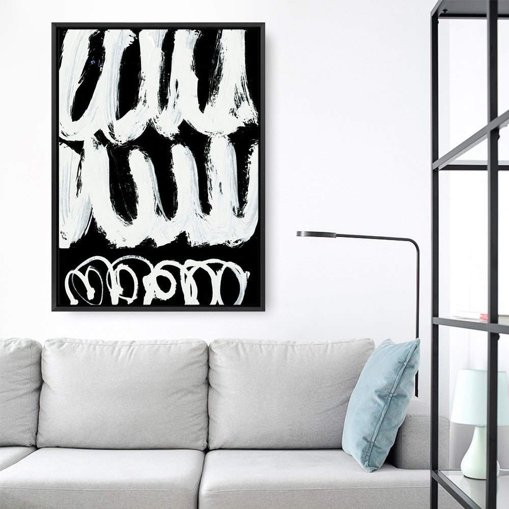 Shop Blop Canvas Print a painted abstract themed framed canvas wall art print from The Print Emporium artwork collection - Buy Australian made fine art painting style stretched canvas prints for the home and your interior decor space, TPE-DH-015-CA-35X46-NF