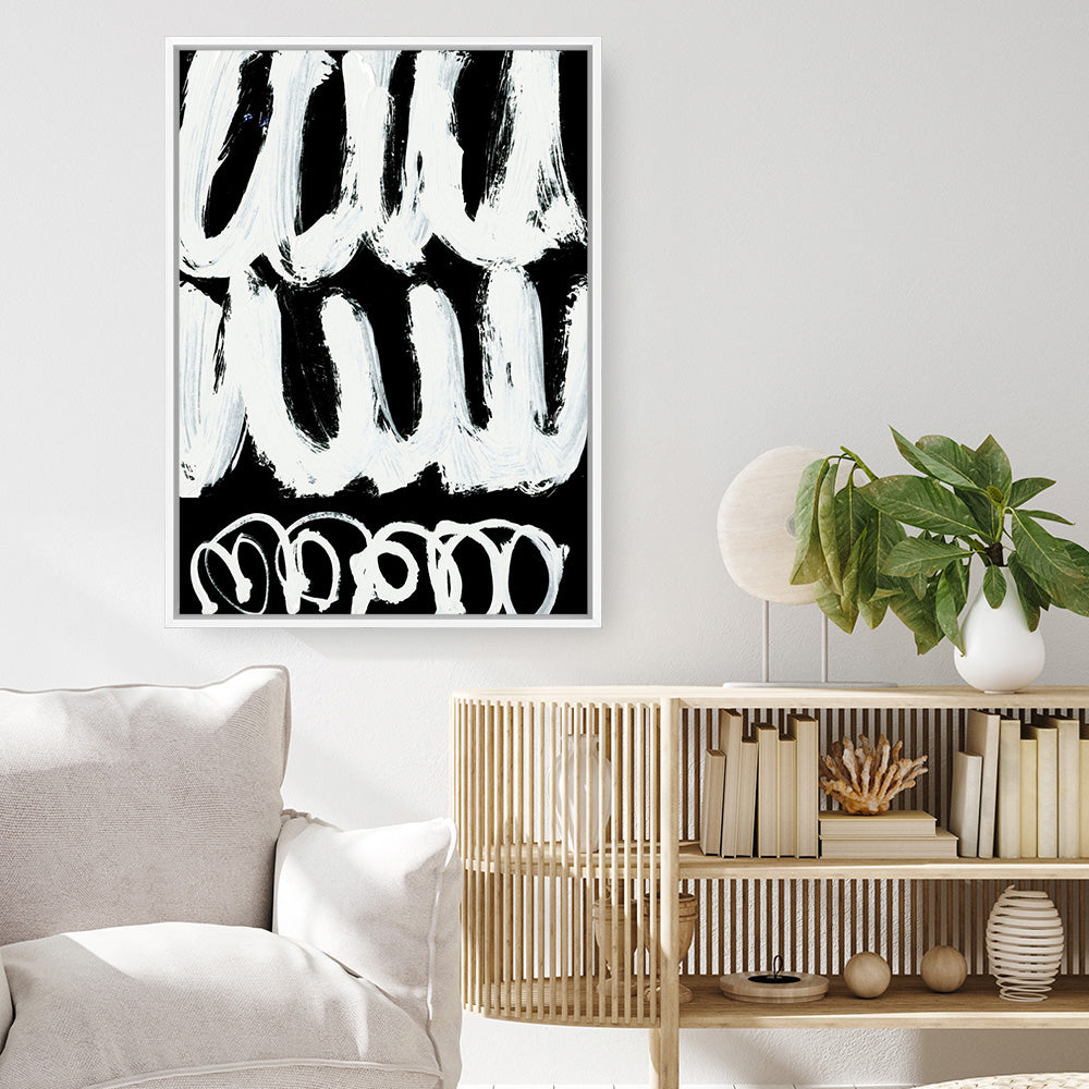 Shop Blop Canvas Print a painted abstract themed framed canvas wall art print from The Print Emporium artwork collection - Buy Australian made fine art painting style stretched canvas prints for the home and your interior decor space, TPE-DH-015-CA-35X46-NF