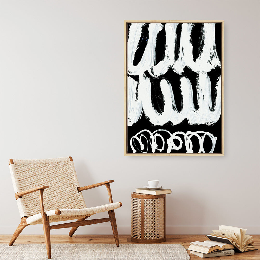 Shop Blop Canvas Print a painted abstract themed framed canvas wall art print from The Print Emporium artwork collection - Buy Australian made fine art painting style stretched canvas prints for the home and your interior decor space, TPE-DH-015-CA-35X46-NF
