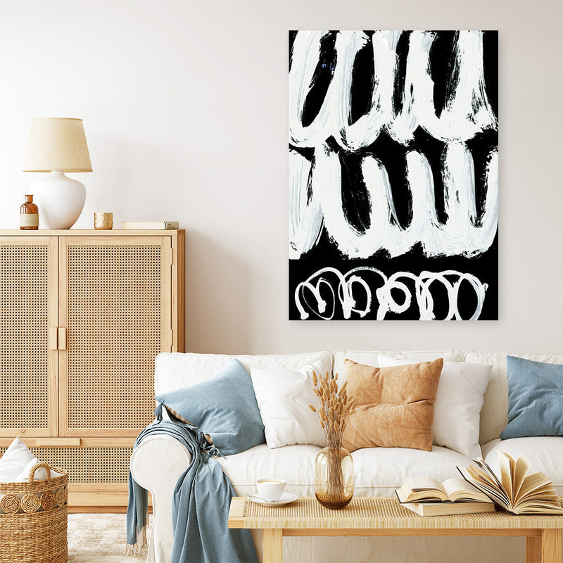 Shop Blop Canvas Print a painted abstract themed framed canvas wall art print from The Print Emporium artwork collection - Buy Australian made fine art painting style stretched canvas prints for the home and your interior decor space, TPE-DH-015-CA-35X46-NF