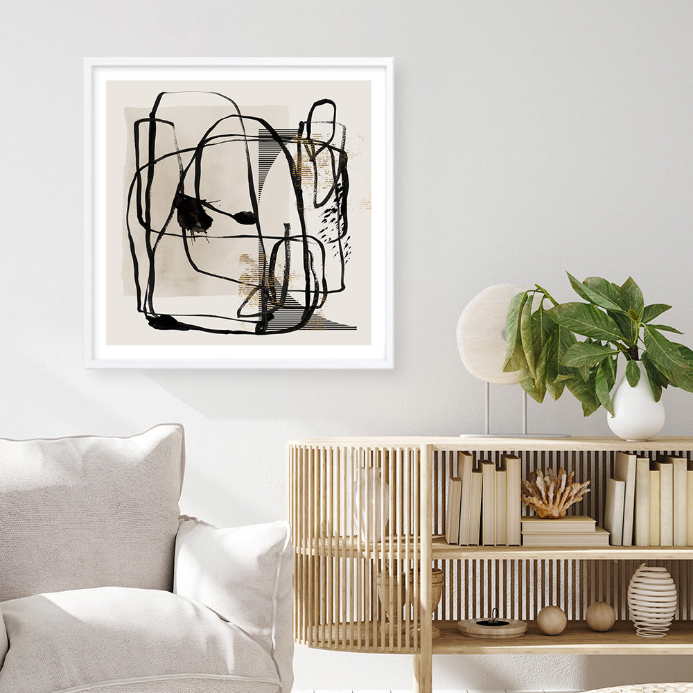 Shop Blotted I (Square) Art Print a painted abstract themed wall art print from The Print Emporium wall artwork collection - Buy Australian made fine art painting style poster and framed prints for the home and your interior decor room, TPE-PC-EZ985-AP