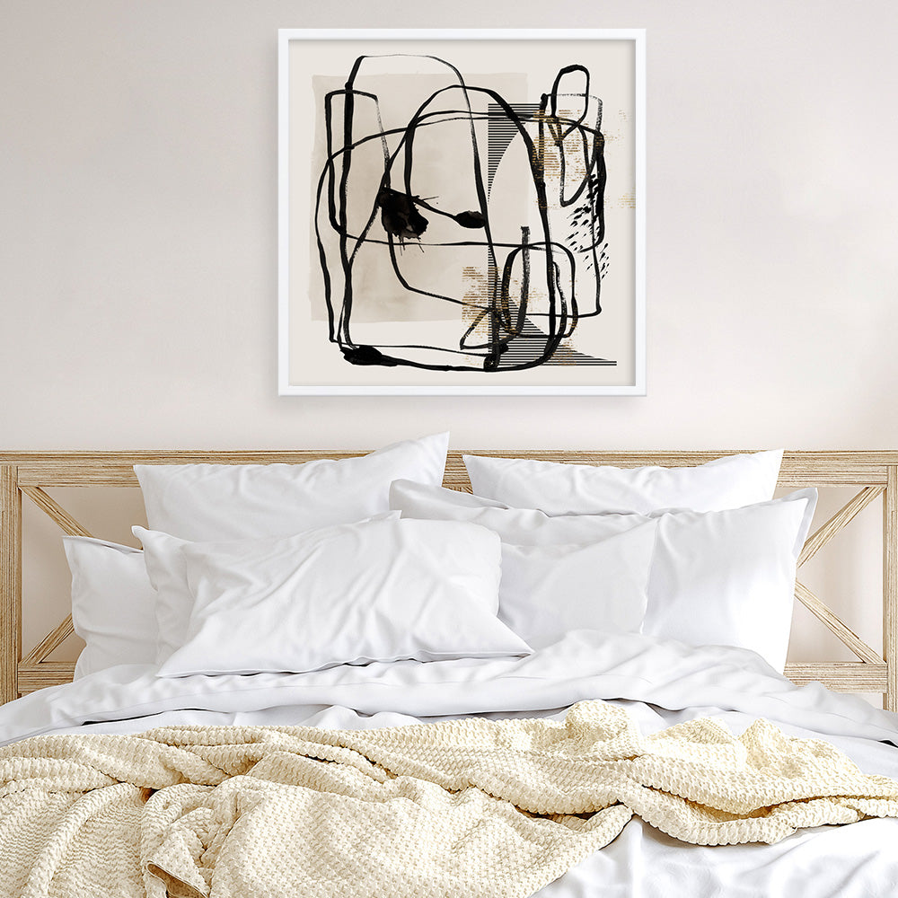 Shop Blotted I (Square) Art Print a painted abstract themed wall art print from The Print Emporium wall artwork collection - Buy Australian made fine art painting style poster and framed prints for the home and your interior decor room, TPE-PC-EZ985-AP